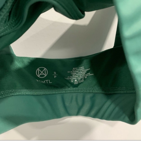 KGMTL X ARDENE Crossover Sports bra green shine size small - Picture 4 of 5